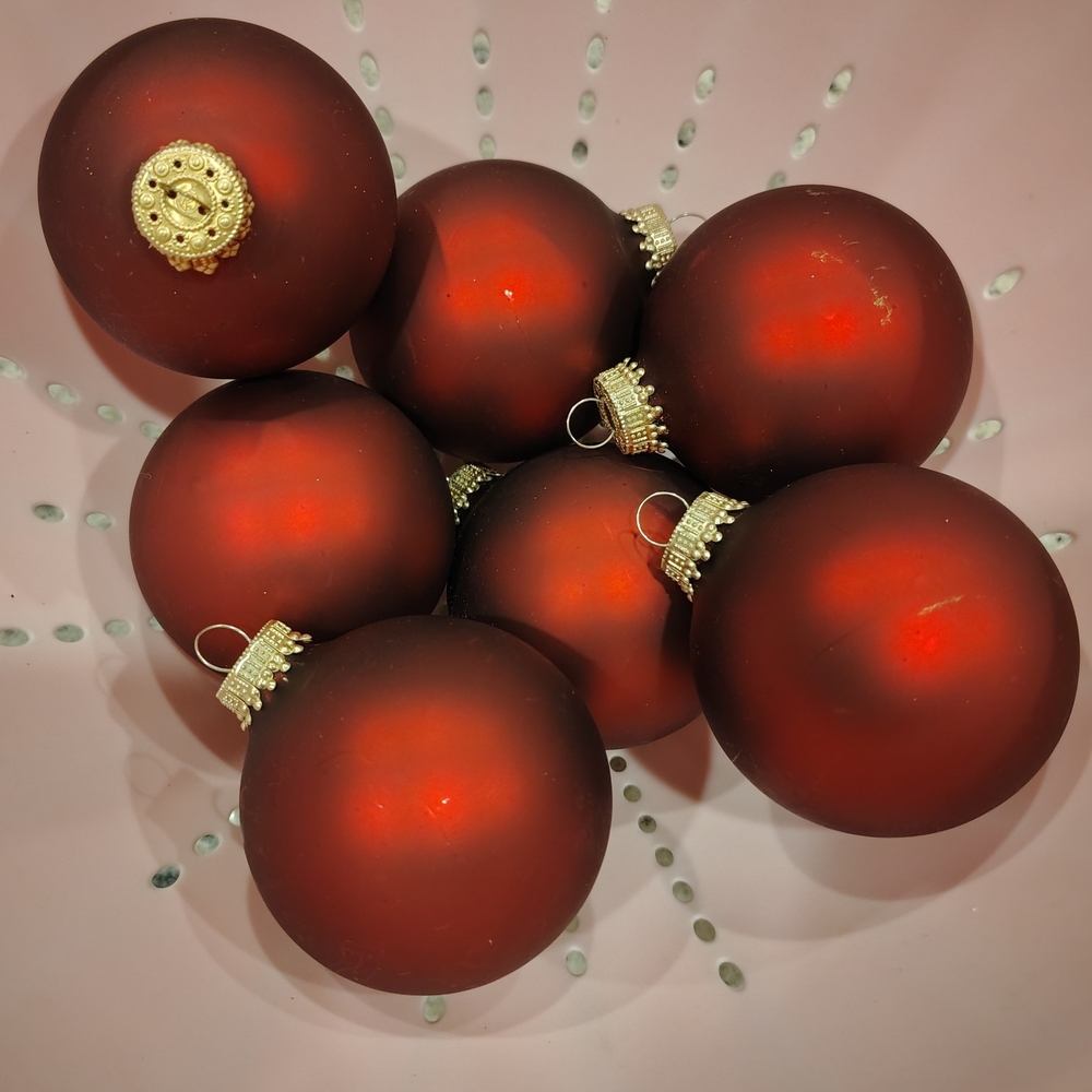 Elegant Red Holiday Ornaments